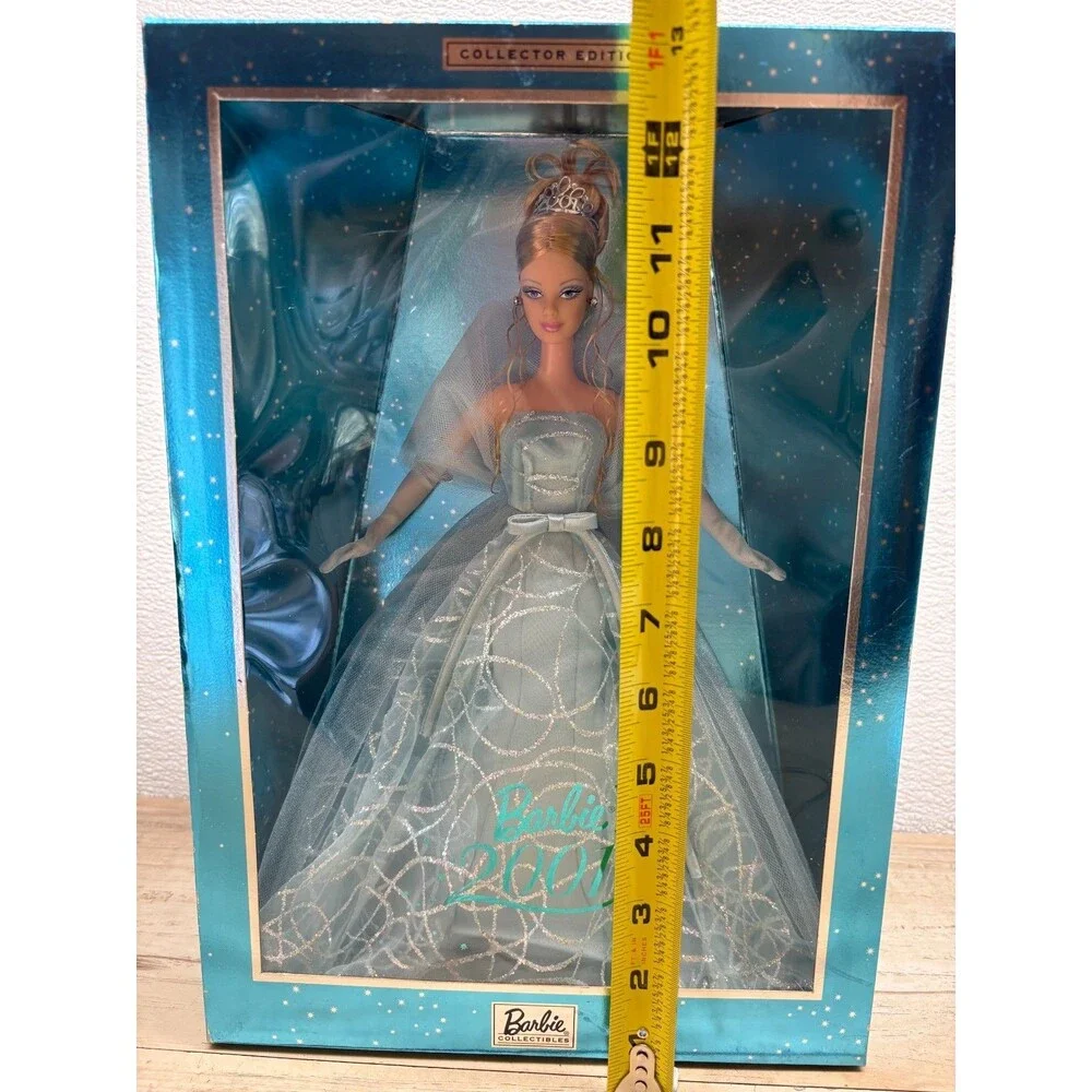 2001 Mattel Barbie Doll Collector Edition With Blue Tulle Gown NIB